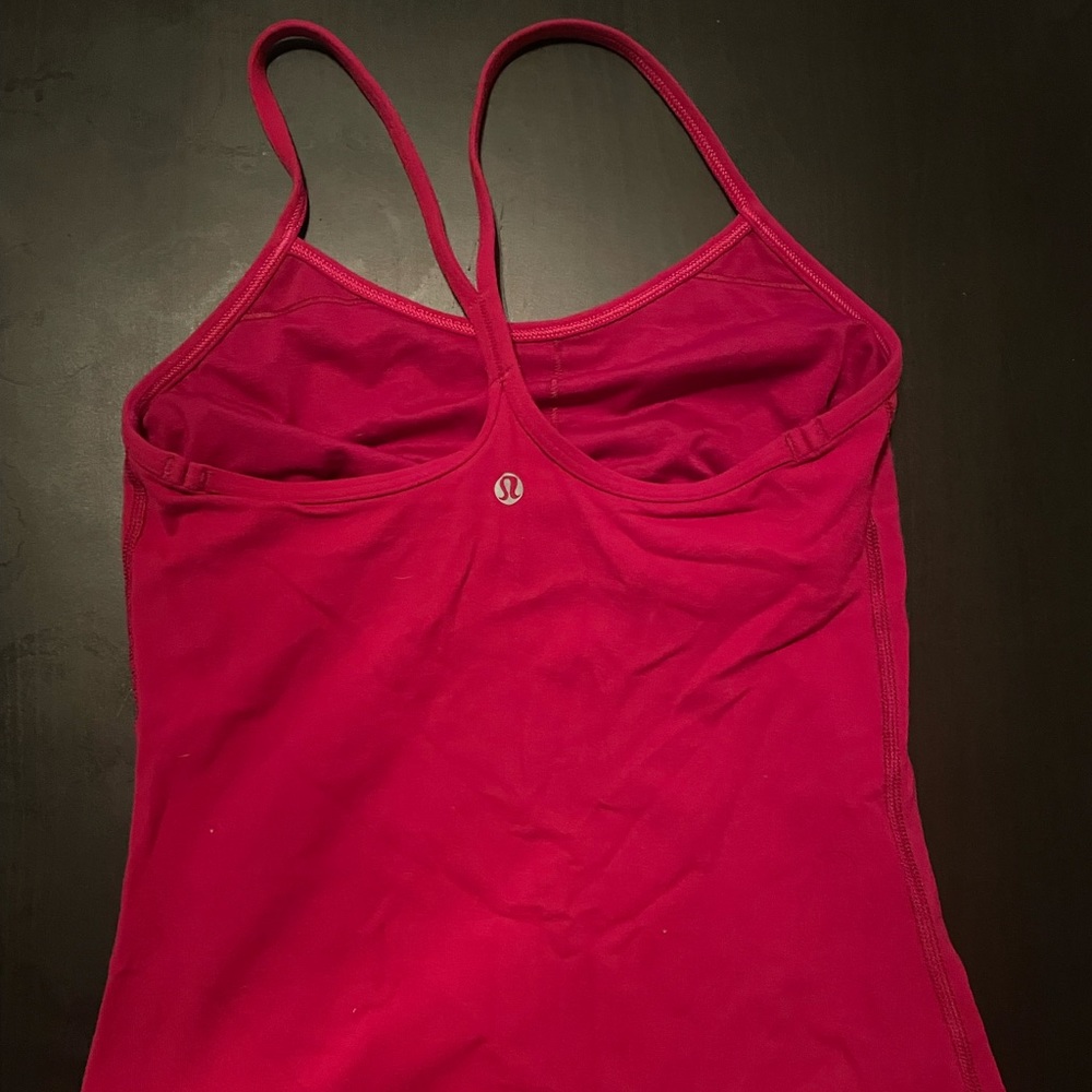 Lululemon Pink Cross tank top